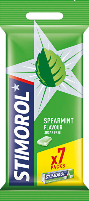 Chewing-gum Spearmint Stimorol, 7 x 14 g