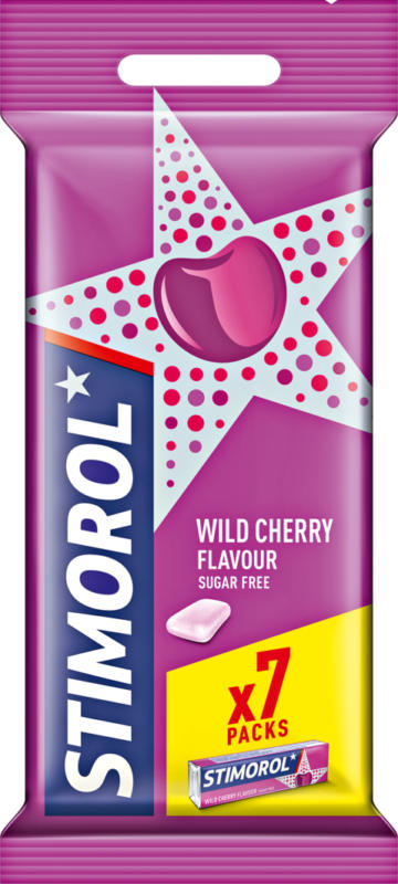 Chewing-gum Wild Cherry Stimorol, 7 x 14 g