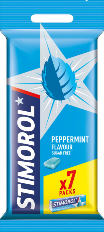 Chewing-gum Peppermint Stimorol, 7 x 14 g