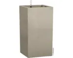 Hornbach Pflanzvase Lechuza Canto Stone 40 x 40 x H 76 cm beige inkl. Erdbewässerungsystem Pflanzeinsatz Substrat Wasserstandsanzeiger