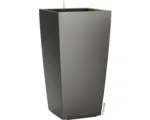 Hornbach Pflanzvase Lechuza Cubico 30 Komplettset H 56 cm anthrazit inkl. Erdbewässerungsystem Pflanzeinsatz Substrat Wasserstandsanzeiger