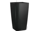 Hornbach Pflanzvase Lechuza Cubico 30 Komplettset H 56 cm schwarz inkl. Erdbewässerungsystem Pflanzeinsatz Substrat Wasserstandsanzeiger