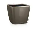 Hornbach Pflanzkübel Lechuza Quadro LS 50 Komplettset H 47 cm taupe