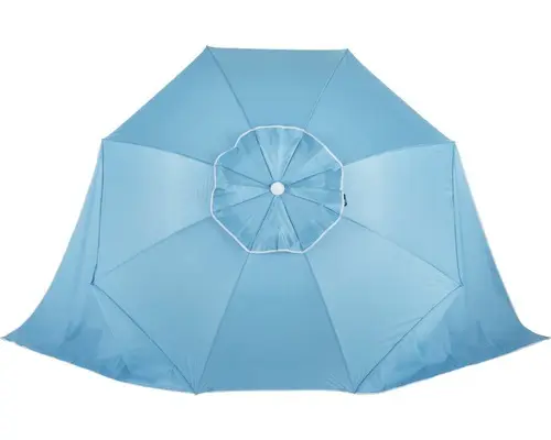 Sonnenschirm Marktschirm Garden Place mit Seitenwänden Ø 200 cm Polyester blau
