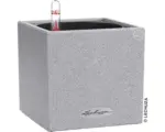 Hornbach Blumentopf Canto Stone Kunststoff 14x14x14 cm steingrau inkl. Erdbewässerungsystem und Wasserstandsanzeiger