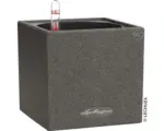 Hornbach Blumentopf Canto Stone Kunststoff 14x14x14 cm schwarz inkl. Erdbewässerungsystem und Wasserstandsanzeiger