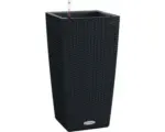 Hornbach Pflanzvase Lechuza Cubico Cottage 30 schwarz inkl. Erdbewässerungssystem