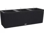 Hornbach Blumenkasten Lechuza Trio Cottage 40 Kunststoff 129,5 x 42 x 44 cm graphitschwarz inkl. Erdbewässerungssystem und Wasserstandsanzeiger