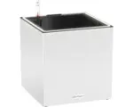 Hornbach Pflanzkübel Lechuza Canto Stone 30 LED low Kunststoff 30 x 30 x 30 cm quarzweiß