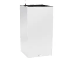 Pflanzsäule Lechuza Canto Stone 40 LED high Kunststoff 40 x 40 x 76 cm quarzweiß