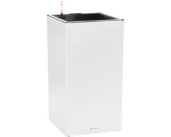Pflanzsäule Lechuza Canto Stone 30 LED high Kunststoff 30 x 30 x 56 cm quarzweiß