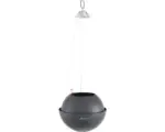 Hornbach Blumenampel Lechuza Bola Color 23 Kunststoff 23 x 23 x 18 cm schiefergrau inkl. Erdbewässerungssystem, Pflanzeinsatz und Substrat
