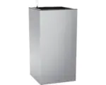 Hornbach Pflanzkübel rechteckig Lechuza Canto Premium 40 Kunststoff 40 cm x 40 cm x 76 cm silber