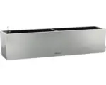 Hornbach Blumenkasten Lechuza Balconera Steel aus Metall 80 x 19 x 19 cm silber, grau