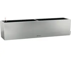 Blumenkasten Lechuza Balconera Steel aus Metall 80 x 19 x 19 cm silber, grau