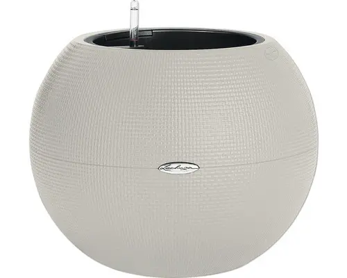 Pflanzkübel Lechuza Puro Color Kunststoff 20 x 50 x 42 cm sandbraun inkl. Makramee, Erdbewässerungsystem, Pflanzeinsatz und Wasserstandsanzeiger