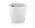 Hornbach Pflanztopf Lechuza Classico Color Kunststoff Ø 18 H 17 cm weiß inkl. Erdbewässerungsystem