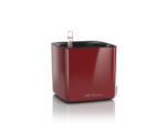 Hornbach Blumentopf Lechuza Cube Glossy Kunststoff 14x14x14 cm rot inkl. Erdbewässerungsystem und Pflanzeinsatz