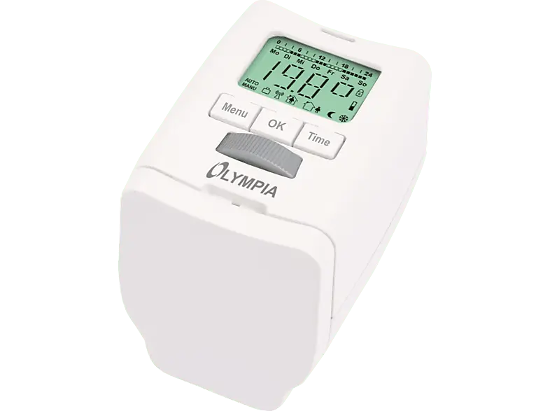 Olympia HT430-22 Heizkörperthermostat programmierbar inkl. Herz-Adapter für Österreich; Heizungsregler