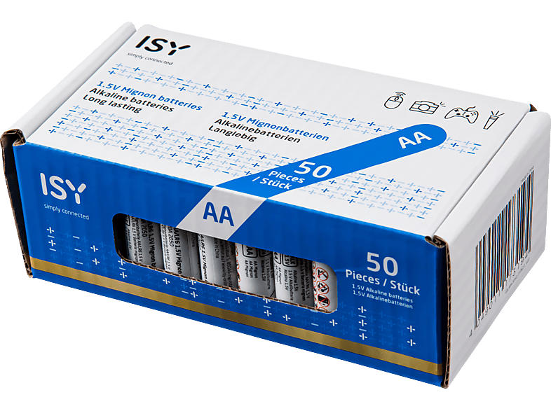 ISY IBA-2050 AA Batterie, 1.5 Volt 50 Stück