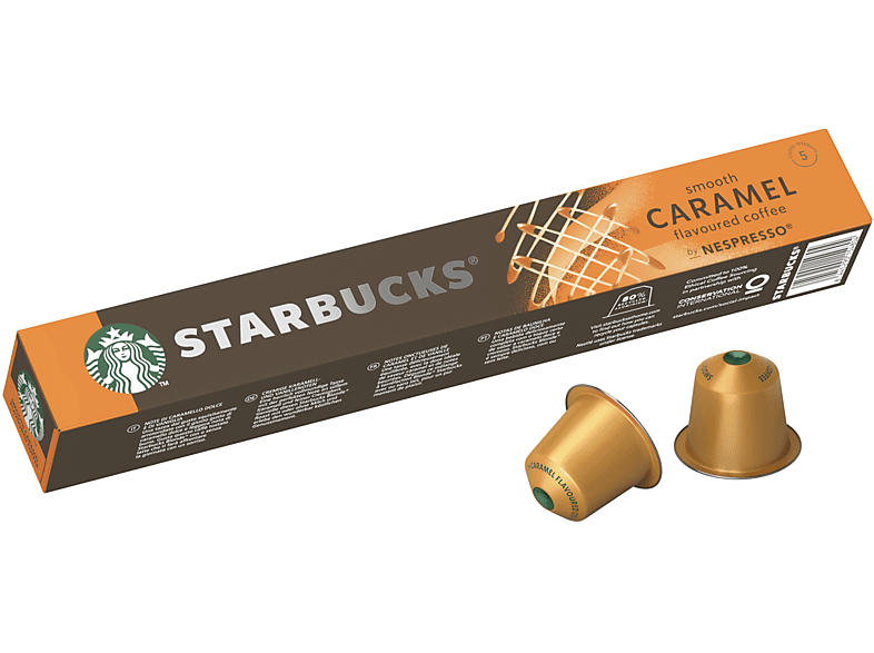 Starbucks Kaffeekapsel Smooth Caramel (10 Stk., Kompatibles System: Nespresso); Kaffeekapseln 10 Stück (für Nespresso®)