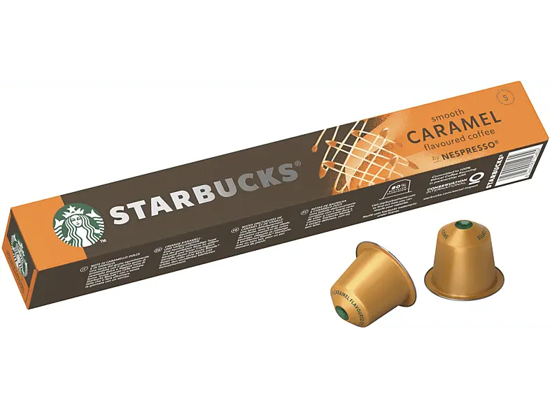 Starbucks Smooth Caramel Kaffeekapsel, 10 Stück, Kompatibles System: Nespresso