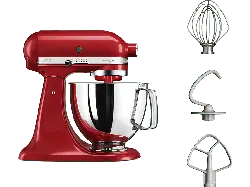 Kitchen Aid 5 KSM 125 EER Artisan Küchenmaschine Empire Rot (Rührschüsselkapazität: 4,8 l, 300 Watt)