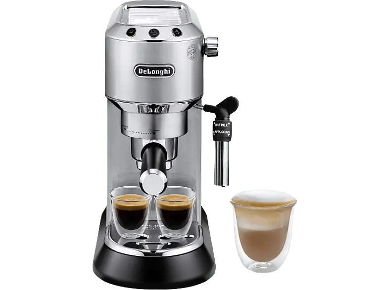 De'Longhi EC685.M Dedica Style Espressomaschine (Silber, 1350 Watt, 15 bar)