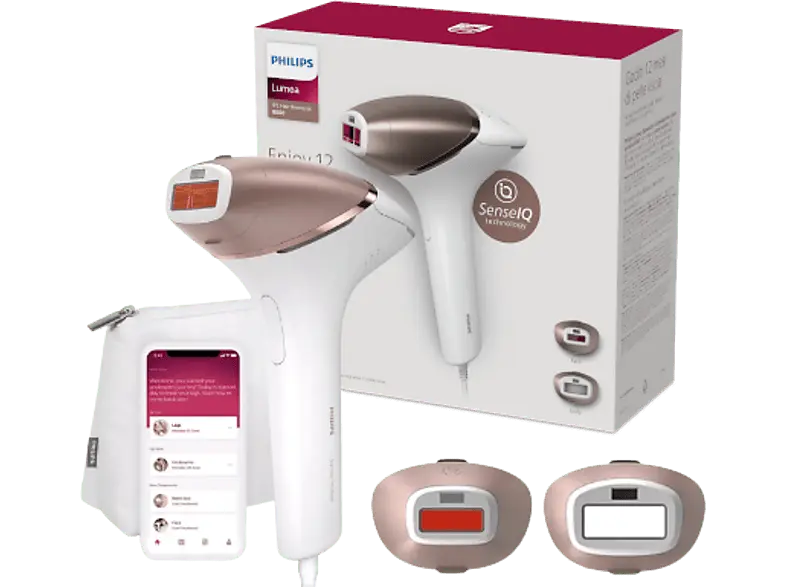 Philips BRI945/00 Lumea Prestige IPL-Haarentfernungsgerät (Weiß, mit 2 Aufätze, Netzbetrieb)