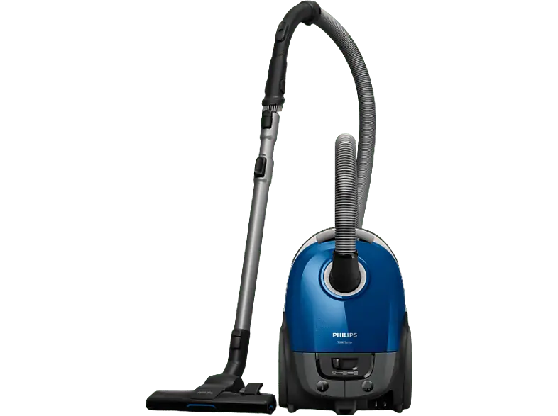 Philips XD 3110/09 Series 3000 Bodenstaubsauger mit Beutel (79 dB(A), maximale Leistung: 900 Watt, Blau)