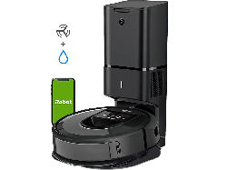iRobot Roomba Combo i8+ (i8578) Saug- und Wischroboter inkl. Clean Base® Station (Schwarz, Laufzeit: bis zu 75 Minuten)