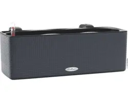 Blumenkasten Lechuza Cube Color 40x14x13,5 cm grau inkl. Erdbewässerungssystem