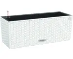 Hornbach Blumenkasten Lechuza Balconera Cottage Kunststoff 50x19x19 cm weiß inkl. Erdbewässerungssystem