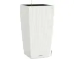 Hornbach Pflanzvase Lechuza Cubico Cottage Kunststoff 40x40x75 cm weiß