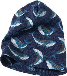 ALANA Mütze Pro Climate mit Wal-Muster, blau, Gr. 46/47