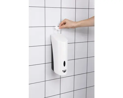 Seifenspender wandhängend weiß