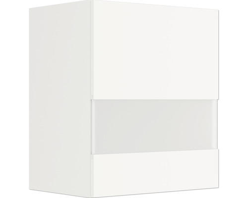 Glashängeschrank Optifit Luca weiß matt 50x57,60x34,60 cm mit Drehtür