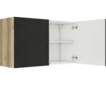 Hornbach Hängeschrank Optifit Noah anthrazit/Wildeiche matt 100x57,60x34,60 cm mit Drehtür