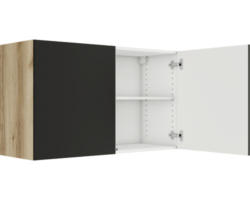 Hängeschrank Optifit Noah anthrazit/Wildeiche matt 100x57,60x34,60 cm mit Drehtür