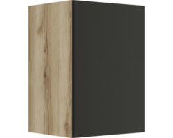 Hängeschrank Optifit Noah anthrazit/Wildeiche matt 40x57,60x34,60 cm mit Drehtür