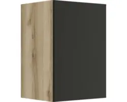 Hängeschrank Optifit Noah anthrazit/Wildeiche matt 40x57,60x34,60 cm mit Drehtür