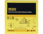 Hornbach Klebezettel 100 Blatt 76x76 mm sortierte Farbauswahl