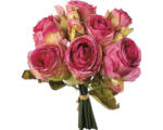 Hornbach Kunstpflanze Rosen Bouquet Ø 16 cm Höhe: 29 cm pink