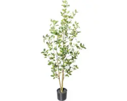 Kunstpflanze Ficus Ginseng Höhe: 130 cm grün