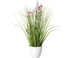 Hornbach Kunstpflanze Blüten Gras Mix Höhe: 41 cm rosa