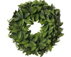 Kunstpflanze Olivenblattkranz Ø 32 cm grün