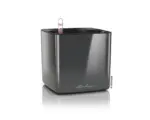 Hornbach Blumentopf Lechuza Cube Glossy Kunststoff 16x16x16 cm anthrazit inkl. Erdbewässerungsystem und Pflanzeinsatz