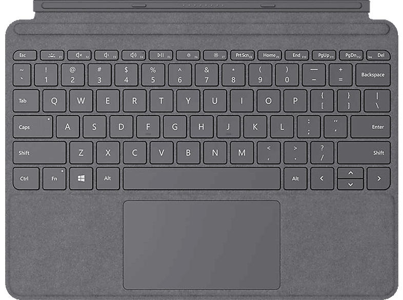 Microsoft Surface Go 2 Type Cover, Alcantara, Platin (KCS-00130); Tastatur/Cover