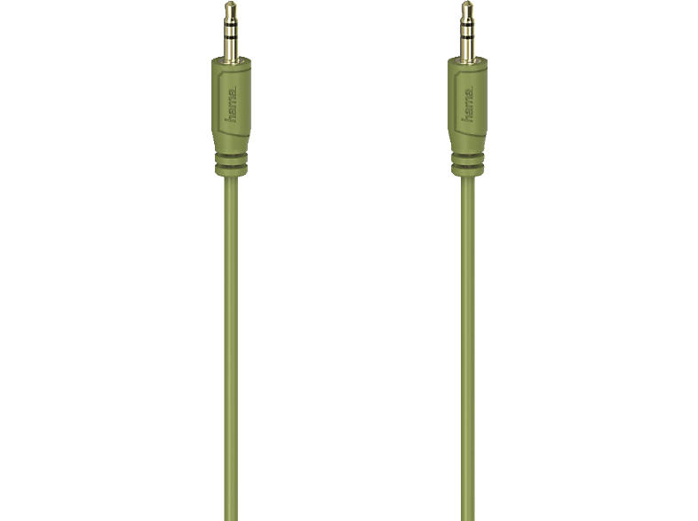 Hama Audio-Kabel "Flexi-Slim", 3,5-mm-Klinken-Stecker, 0.75m, Grün