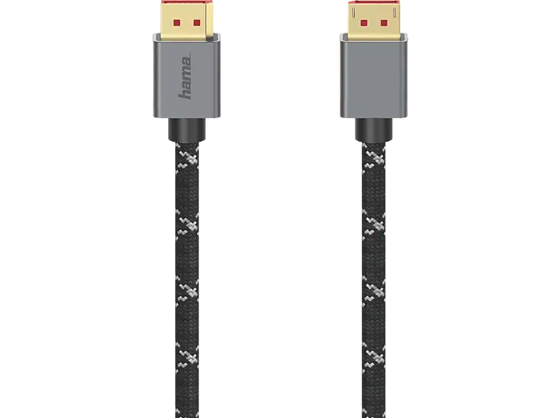 HAMA DisplayPort-Kabel, DP 1.4, Ultra-HD 8K, Alu, 2,00m